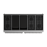 Thor Kitchen  60 Inch Liquid Propane Range, 8 Burner Double Oven - Stainless Steel (LRG60ELP)