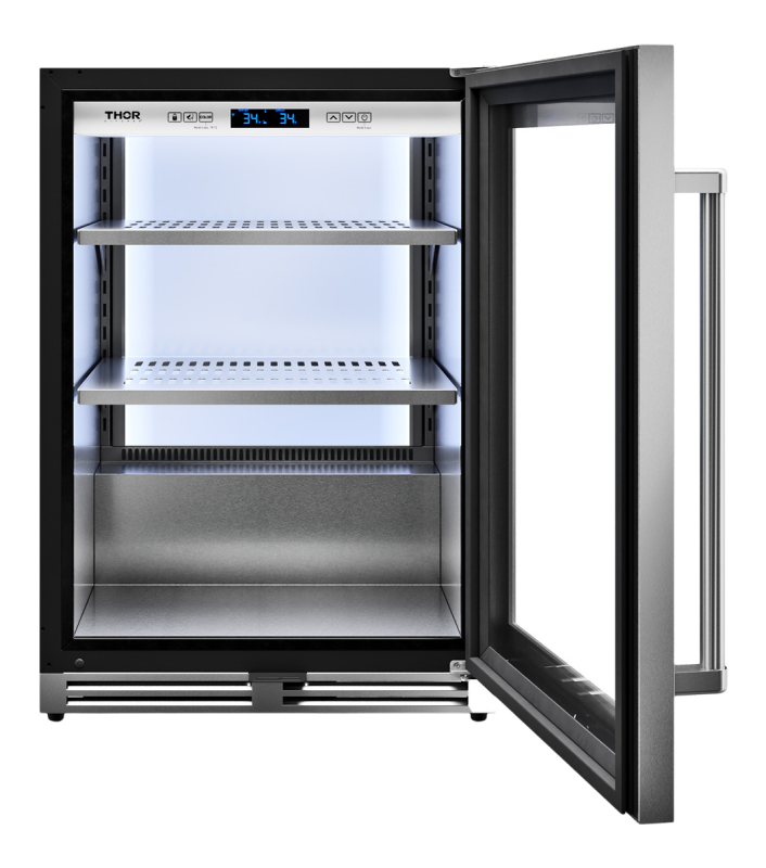 THOR KITCHEN 24 Inch Professional Undercounter Beverage Cooler - Other (TBR24U)