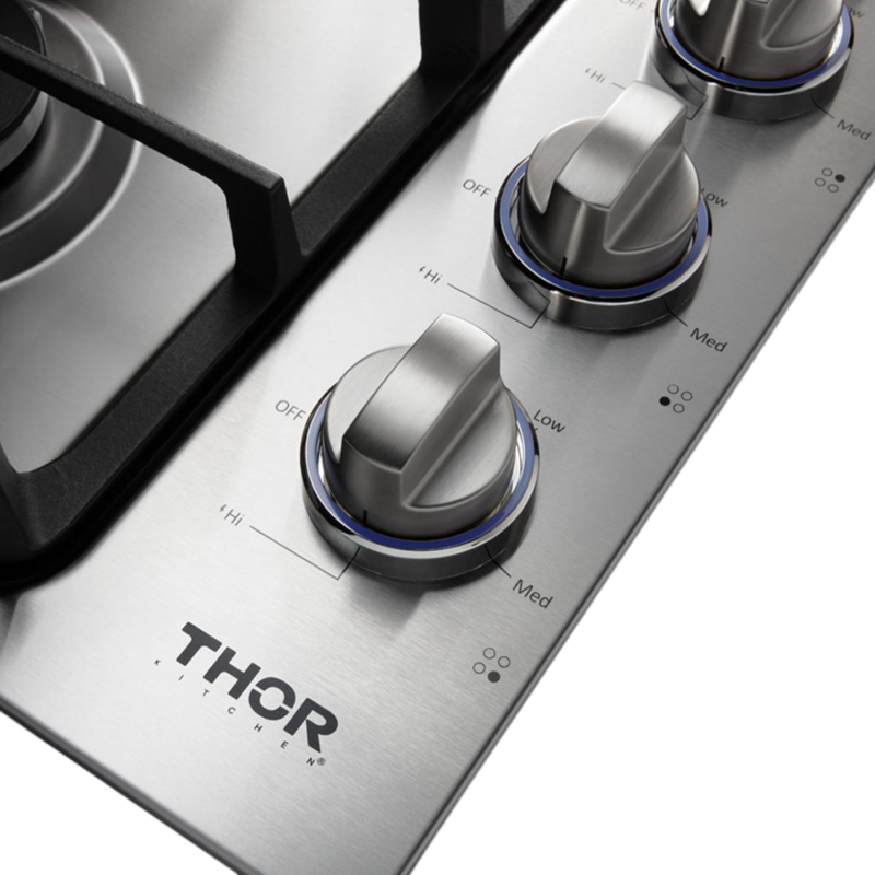 Thor Kitchen  30 Inch Professional Drop-in Gas Cooktop In Stainless Steel Thor Kitchen - Stainless Steel (TGC3001)