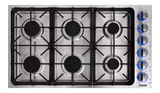Thor Kitchen  36 Inch Professional Drop-in Gas Cooktop In Stainless Steel Thor Kitchen - Stainless Steel (TGC3601)