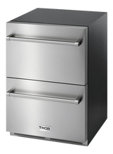 THOR KITCHEN  24 Inch Indoor Outdoor Refrigerator Drawer - Stainless Steel (TRF24U)