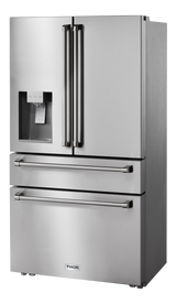 Thor Kitchen  36 Inch Professional French Door Refrigerator With Ice And Water Dispenser Thor Kitchen - Stainless Steel (TRF3601FD)