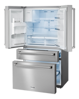 Thor Kitchen  36 Inch Professional French Door Refrigerator With Ice And Water Dispenser Thor Kitchen - Stainless Steel (TRF3601FD)