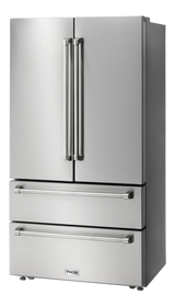 THOR KITCHEN  36 Inch Professional French Door Refrigerator With Freezer Drawers - Stainless Steel (TRF3602)