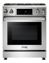 THOR KITCHEN  30 Inch Tilt Panel Gas Range Professional - Stainless Steel (TRG3001)