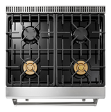 THOR KITCHEN  30-inch Tilt Panel Gas Range Professional - Stainless Steel (TRG3001)