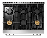 Thor Kitchen  36 Inch Tilt Panel Gas Range Professional - Stainless Steel (TRG3601)