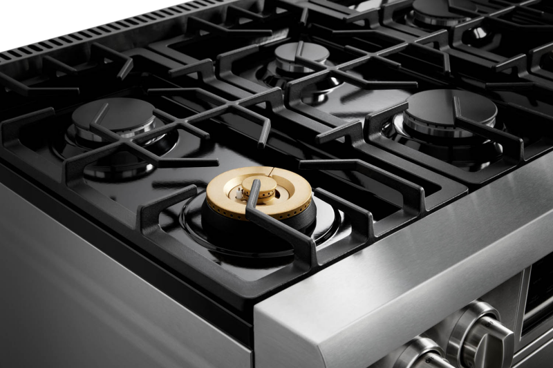 Thor Kitchen  36 Inch Tilt Panel Professional Liquid Propane Range - Stainless Steel (TRG3601LP)