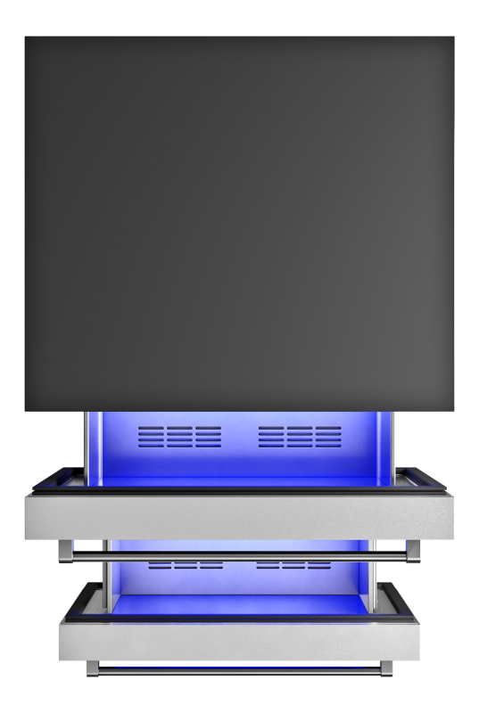 THOR KITCHEN  24-inch Indoor Outdoor Freezer Drawer - Stainless Steel (TRZ24U)