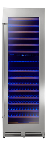 Thor Kitchen 24 Inch Dual Zone Wine Cooler, 162 Wine Bottle Capacity - Stainless Steel (TWC2403DI)