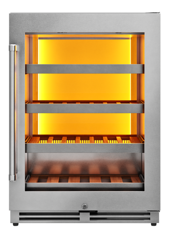 THOR KITCHEN  24 Inch Single Zone Wine Cooler, 45 Wine Bottle Capacity - Stainless Steel (TWC24UL)