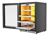 THOR KITCHEN  24 Inch Single Zone Wine Cooler, Left Swing, 45 Wine Bottle Capacity - Stainless Steel (TWC24ULLH)