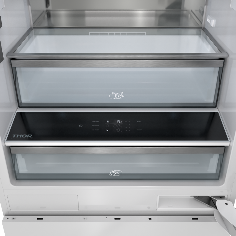 THOR KITCHEN  30-inch Built-in Panel-ready Bottom Mount Refrigerator - Panel Ready (XRF3016BBP)