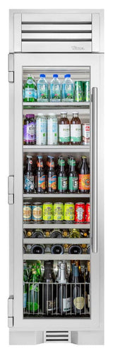TRUE RESIDENTIAL  24″ Beverage Column Stainless Glass - Stainless Steel (TR24BEVLSGA)