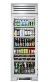TRUE RESIDENTIAL  30″ Beverage Column Stainless Glass - Stainless Steel (TR30BEVRSGC)