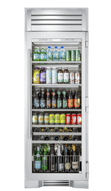 True Residential  30″ Beverage Column Stainless Glass - Stainless Steel (TR30BEVRSGC)