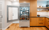 True Residential  30″ Glass Door Refrigerator with Bottom Freezer - Stainless Steel (TR30RBFLSGA)