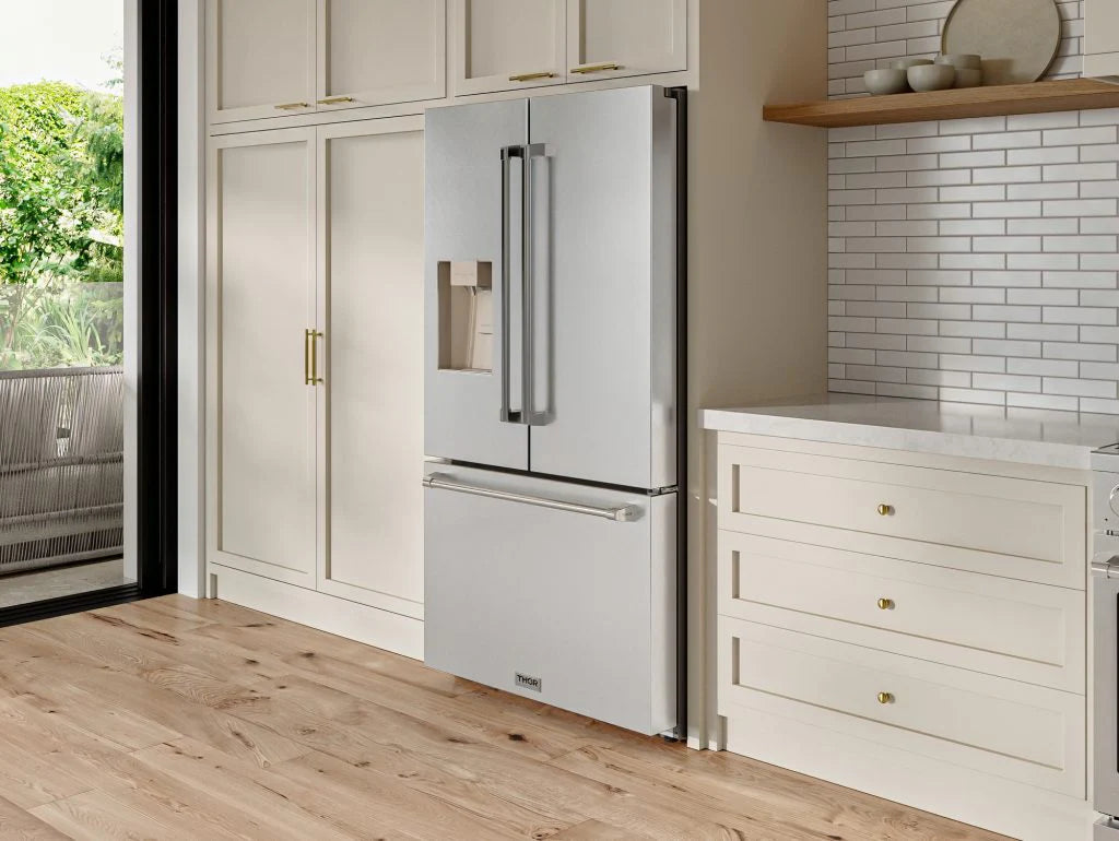 Thor Kitchen  36 Inch Professional French Door Refrigerator With Ice And Water Dispenser Thor Kitchen - Stainless Steel (TRF3628FFD)