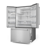 Thor Kitchen  36 Inch Professional French Door Refrigerator With Ice And Water Dispenser Thor Kitchen - Stainless Steel (TRF3628FFD)
