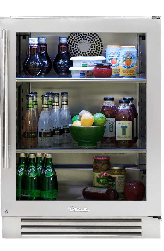 True Residential  24″ Undercounter Refrigerator Stainless Glass - Stainless Steel (TUR24RSGC)