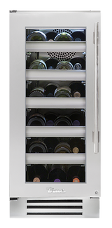 TRUE RESIDENTIAL  TRUE Residential WINE COOLER 15"W GLS DR L/H - Stainless Steel (TWC15LSGC)