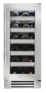 True Residential  15″ Wine Cabinet Stainless Glass - Stainless Steel (TWC15RSGC)