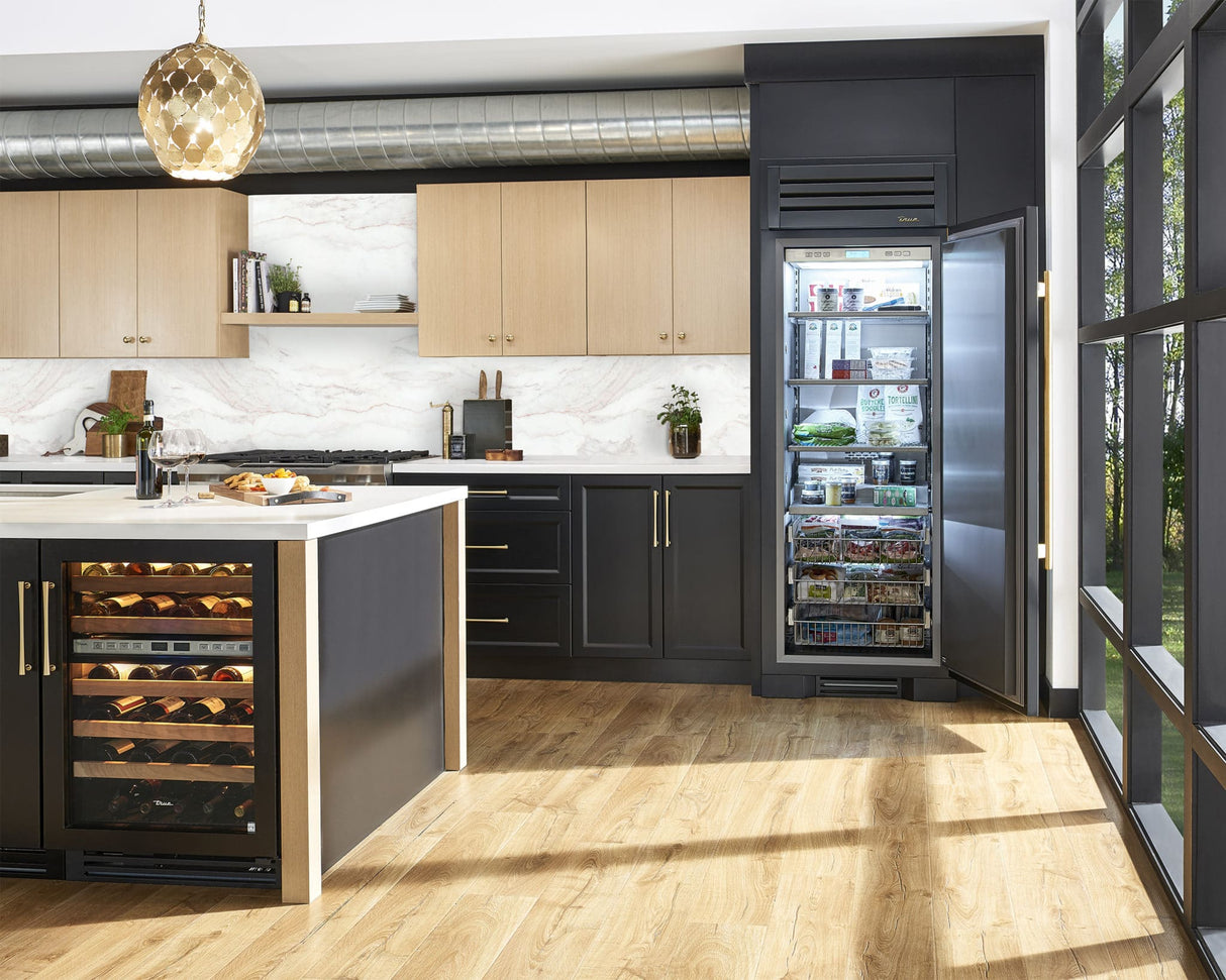 TRUE RESIDENTIAL  24″ Dual Zone Wine Cabinet Stainless Glass - Stainless Steel (TWC24DZLSGC)