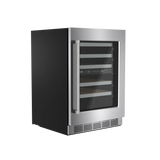 THOR KITCHEN  24-inch Undercounter Dual Zone Wine Cooler - Stainless Steel (TWC24UD)