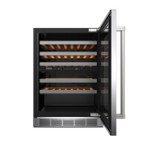 THOR KITCHEN  24-inch Undercounter Dual Zone Wine Cooler - Stainless Steel (TWC24UD)