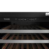THOR KITCHEN  24 Inch Single Zone Wine Cooler, 46 Wine Bottle Capacity Thor Kitchen - Stainless Steel (TWC24US)