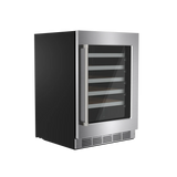THOR KITCHEN  24 Inch Single Zone Wine Cooler, 46 Wine Bottle Capacity Thor Kitchen - Stainless Steel (TWC24US)