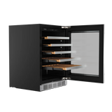 THOR KITCHEN  24 Inch Single Zone Wine Cooler, 46 Wine Bottle Capacity Thor Kitchen - Stainless Steel (TWC24US)