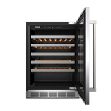 THOR KITCHEN  24-inch Single Zone Wine Cooler, 46 Wine Bottle Capacity - Stainless Steel (TWC24US)