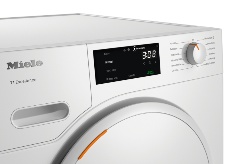 Miele T1 Heat?Pump Dryer: With?Miele@home and FragranceDos for laundry that smells great. - Lotus White (TXD160WP)
