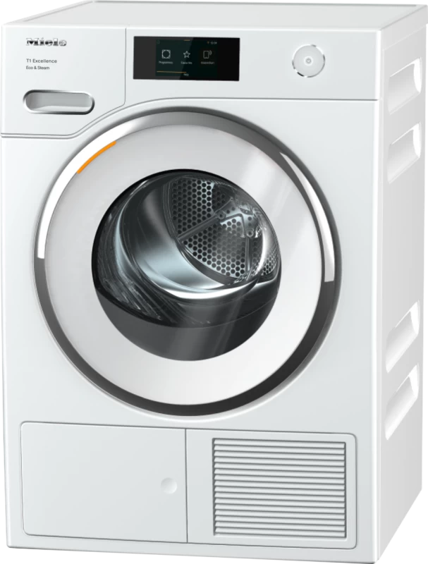 Miele T1 Heat?Pump Dryer: With?@home and SteamFinish for smart laundry care. - Lotus white (TXR860WP)