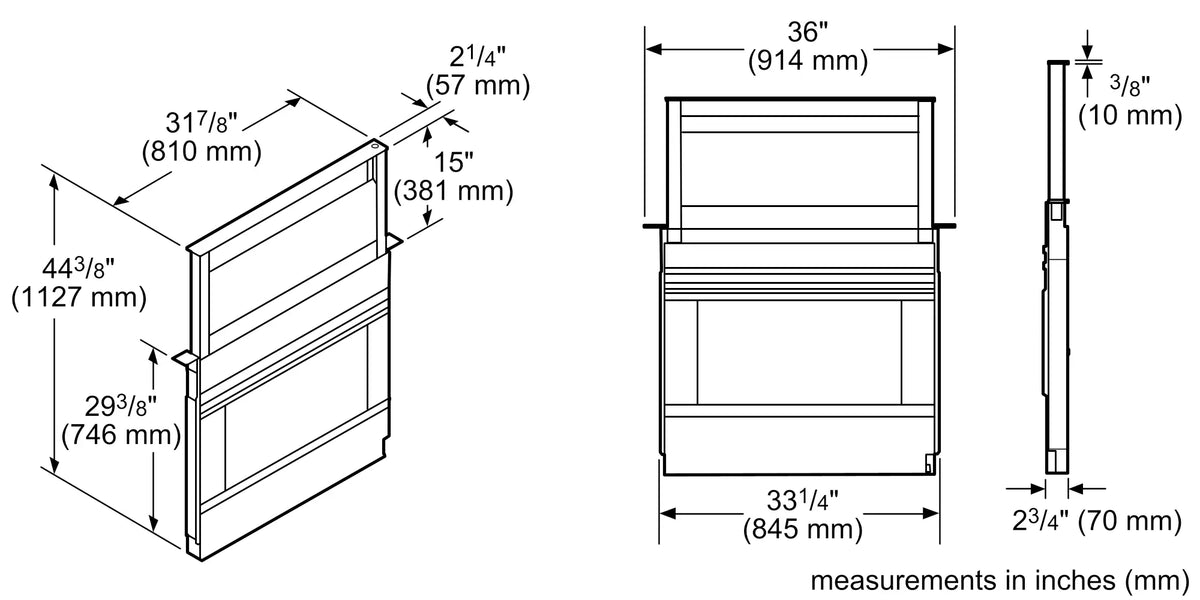THERMADOR  Masterpiece® Downdraft Ventilation 37'' - Stainless Steel (UCVM36XS)