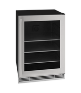 U-Line 24" Beverage Center in Stainless Frame - Stainless Frame (UHBV024SG01A)