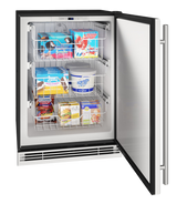 U-Line 24" Convertible Freezer in Stainless Solid - Stainless Solid (UHFZ124SS01B)