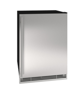 U-Line 24" Convertible Freezer in Stainless Solid - Stainless Solid (UHFZ124SS01B)