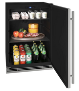 U-Line 24" Refrigerator in Stainless Solid - Stainless Solid (UHRE124SS01A)