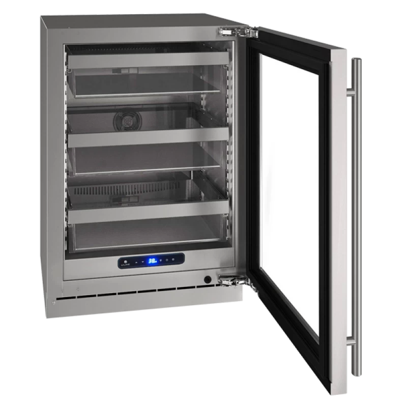 U-LINE  24" Refrigerator in Stainless Solid - Stainless Steel (UHRE524SS81A)