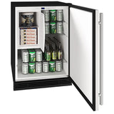 U-Line 24" Refrigerator/Freezer in Black Solid - Black Solid (UHRF124BS01A)