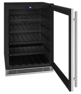 U-Line 24" Wine Refrigerator in Stainless Frame - Stainless Frame (UHWC024SG01A)