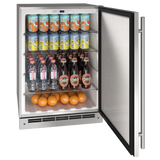 U-Line 24" Refrigerator in Stainless Solid - Stainless Solid (UORE124SS31A)