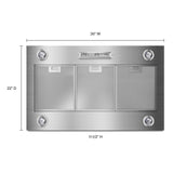 JennAir 36" 585 or 1170 CFM Motor Class Custom Hood Liner - Stainless Steel (UVL6036JSS)