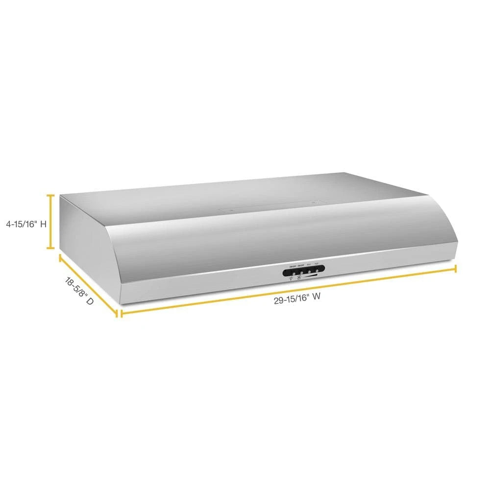 WHIRLPOOL  30" Range Hood with the FIT System - Stainless Steel (UXT5230BDS)