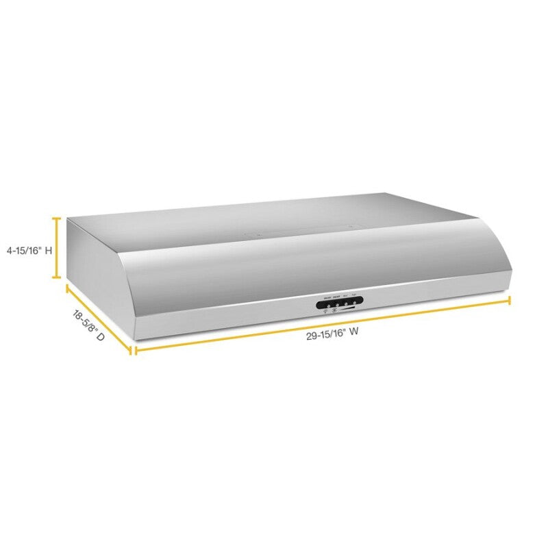 AMANA 30" Range Hood with the FIT System -  (UXT5230BDS)