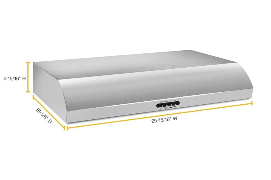 Maytag  30" Range Hood with the FIT System - Stainless Steel (UXT5230BDS)