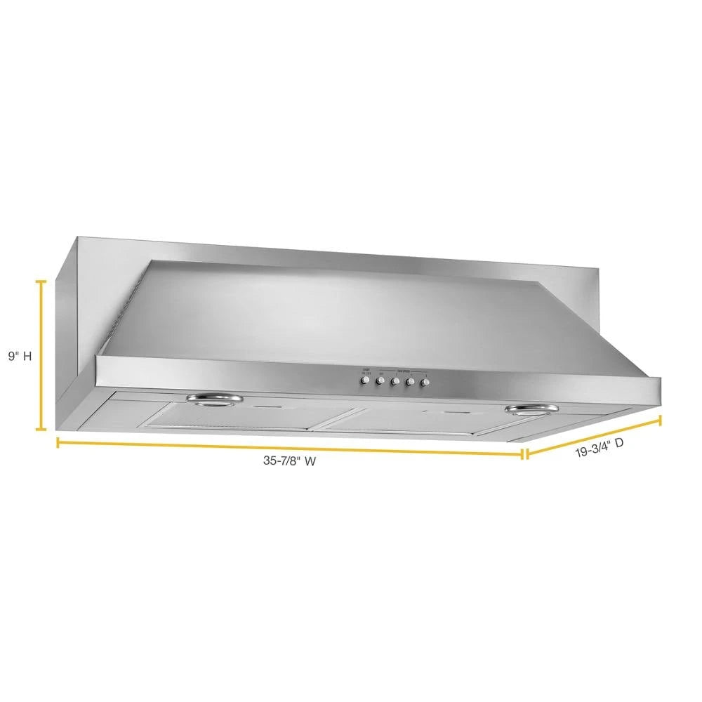 Whirlpool  36" Convertible Under-Cabinet Hood - Stainless Steel (UXT5536AAS)