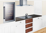 Summit 51 Bottle Integrated Wine Cellar - Glass (VC60D)